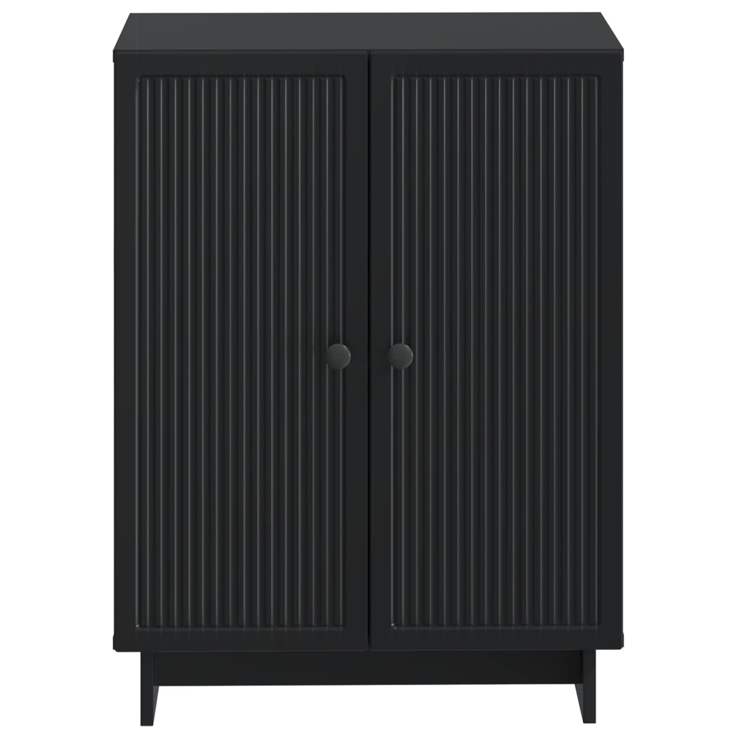 Badezimmer Aufbewahrungsschrank EDE Schwarz 59,5 x 31 x 80 cm