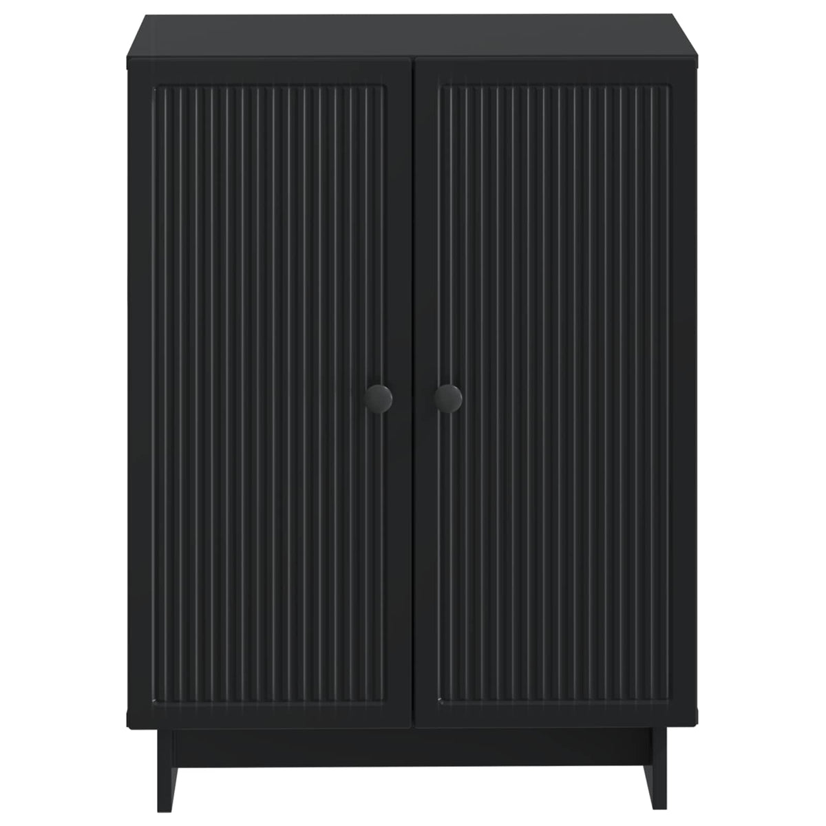 Badezimmer Aufbewahrungsschrank EDE Schwarz 59,5 x 31 x 80 cm