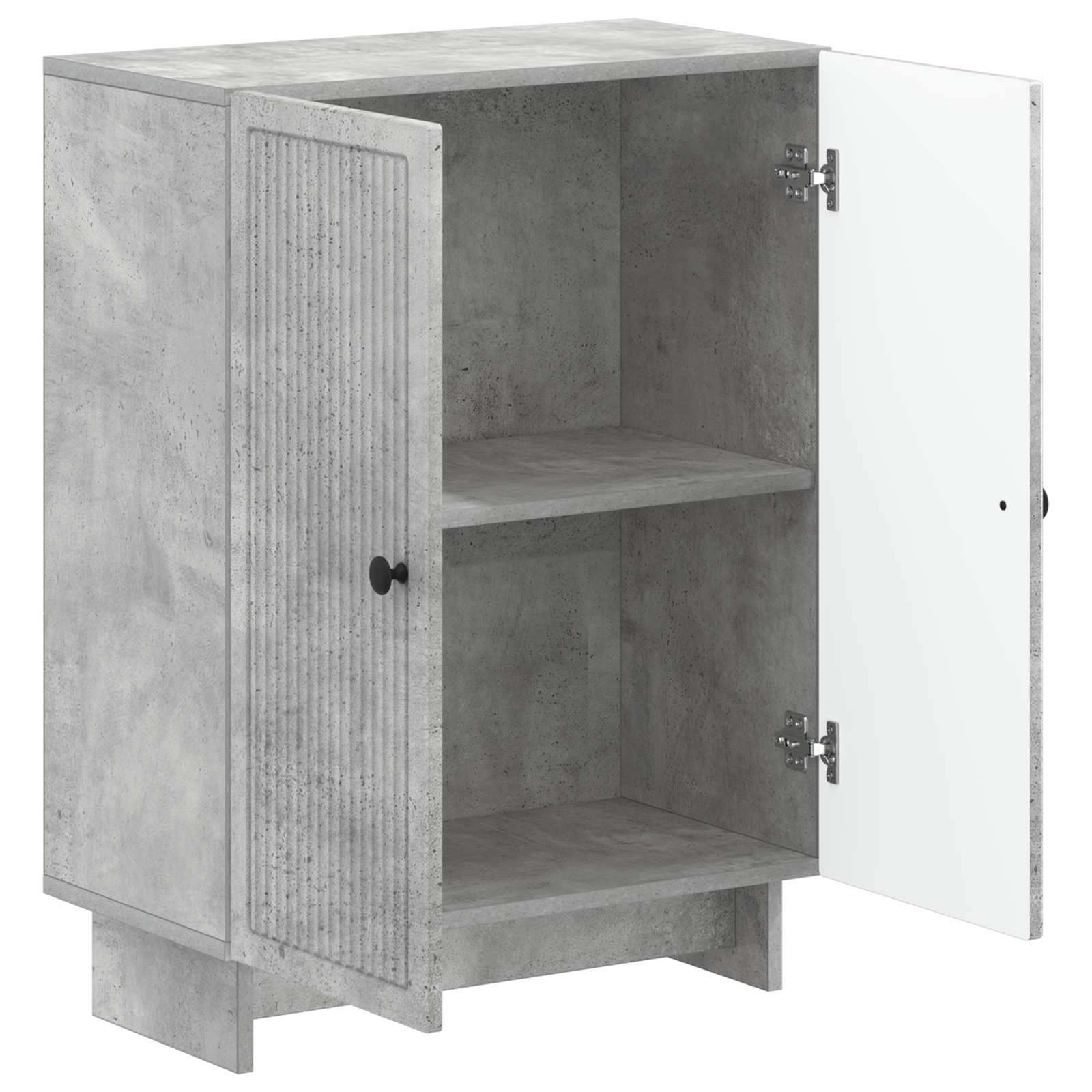 Badezimmer Aufbewahrungsschrank EDE Betongrau 59,5 x 31 x 80 cm