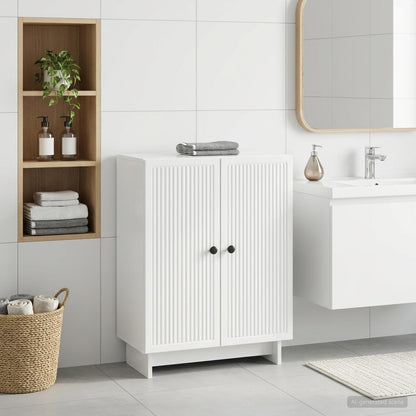Badezimmer Aufbewahrungsschrank EDE Hochglanz Weiß