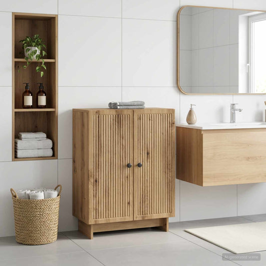 Badezimmer Aufbewahrungsschrank EDE Artisan-Eiche