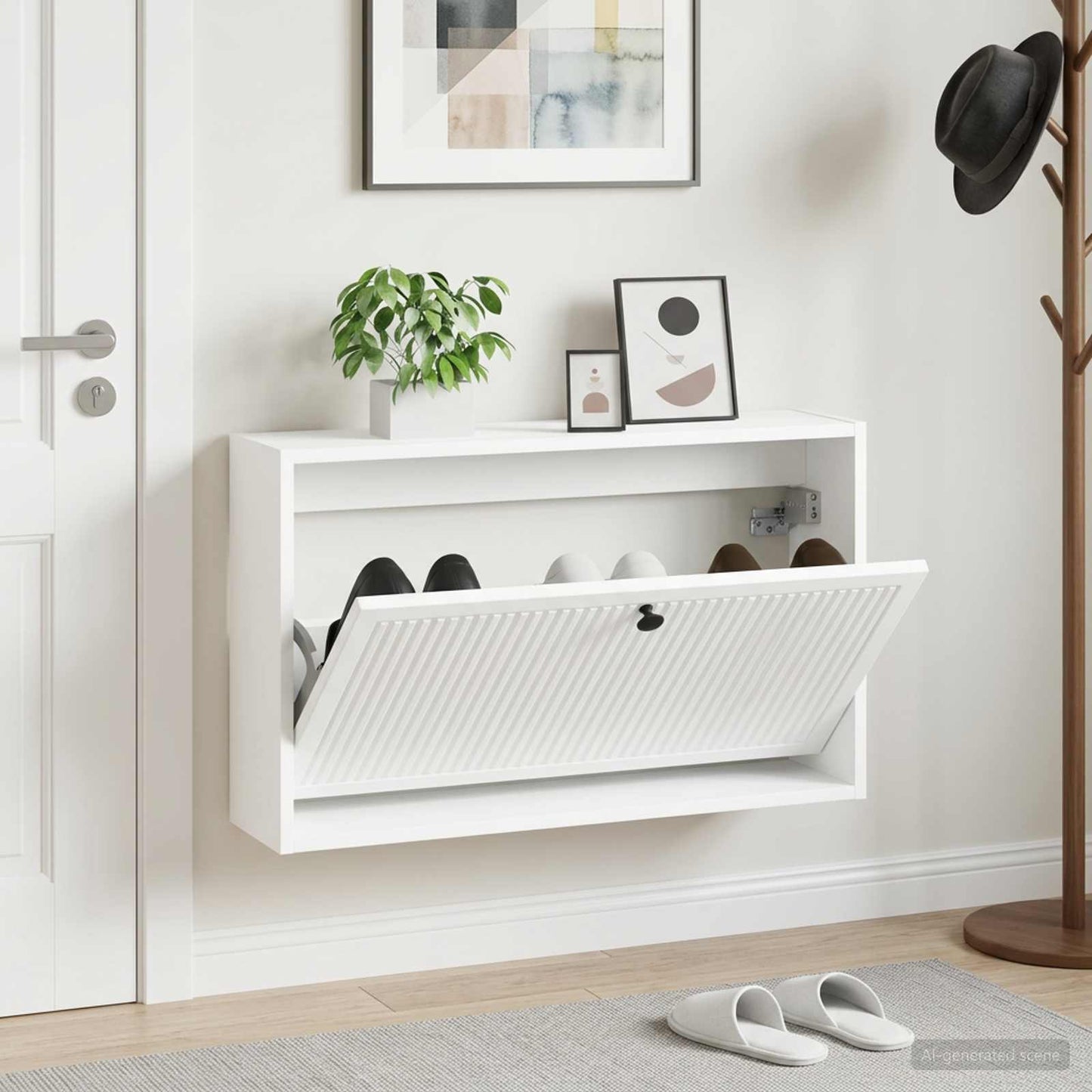 Wandmontierter Schuhschrank EDE 71 x 17 x 43 cm Holzwerkstoff