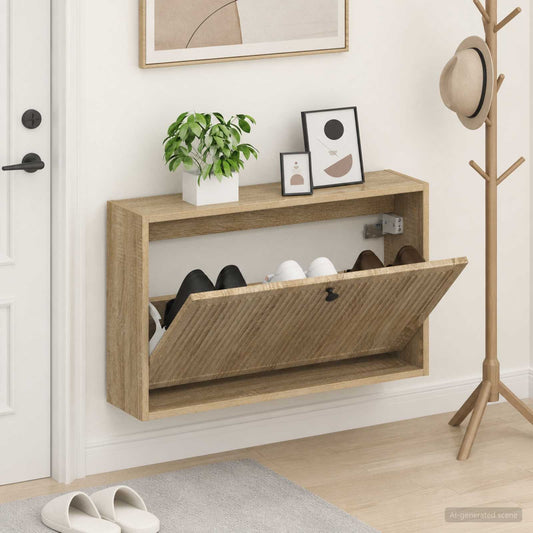 Wandmontierter Schuhschrank EDE 71 x 17 x 43 cm Holzwerkstoff