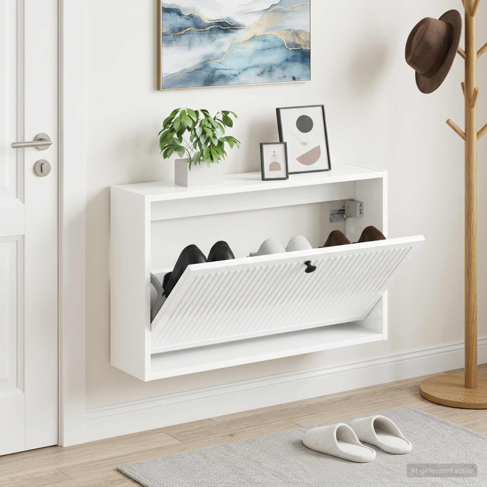 Wandmontierter Schuhschrank EDE 71 x 17 x 43 cm Holzwerkstoff
