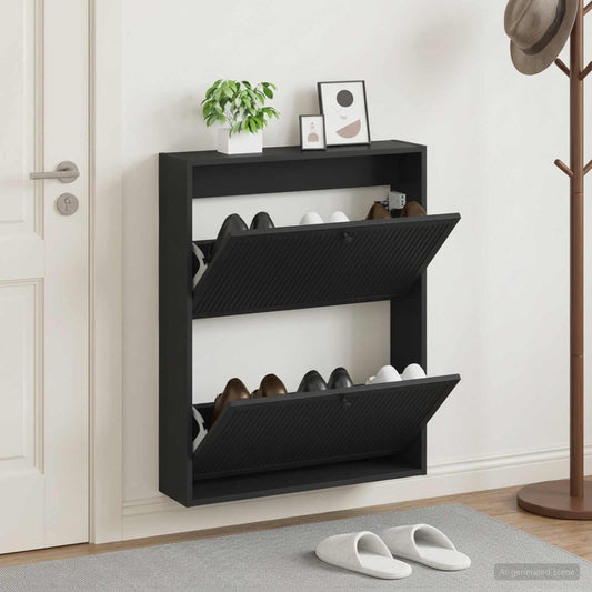 Wandmontierter Schuhschrank EDE 71 x 17 x 86 cm Holzwerkstoff