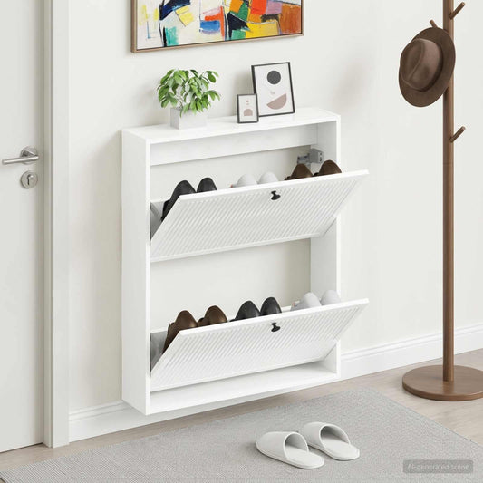 Wandmontierter Schuhschrank EDE 71 x 17 x 86 cm Holzwerkstoff