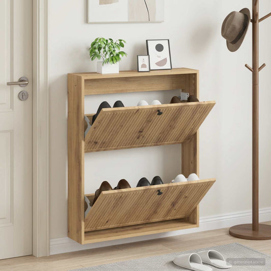 Wandmontierter Schuhschrank EDE 71 x 17 x 86 cm Holzwerkstoff