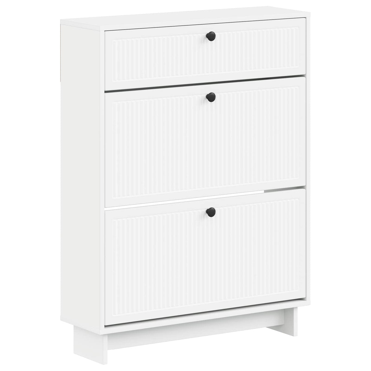 Schuhschrank EDE 78 x 24 x 103 cm Holzwerkstoff Weiß