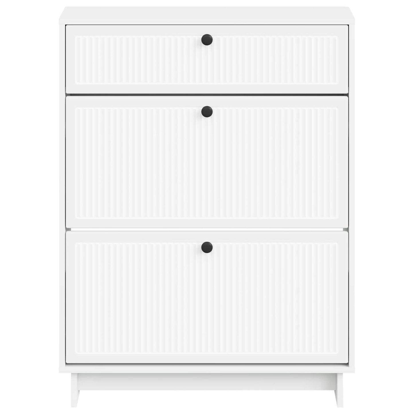 Schuhschrank EDE 78 x 24 x 103 cm Holzwerkstoff Weiß