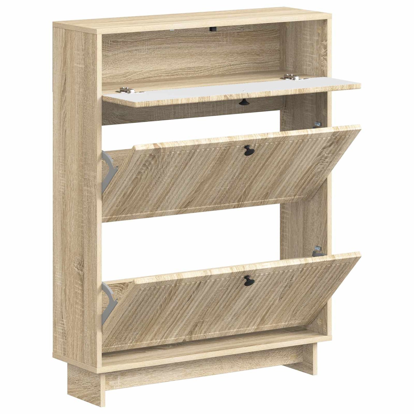 Schuhschrank EDE 78 x 24 x 103 cm Holzwerkstoff Sonoma-Eiche