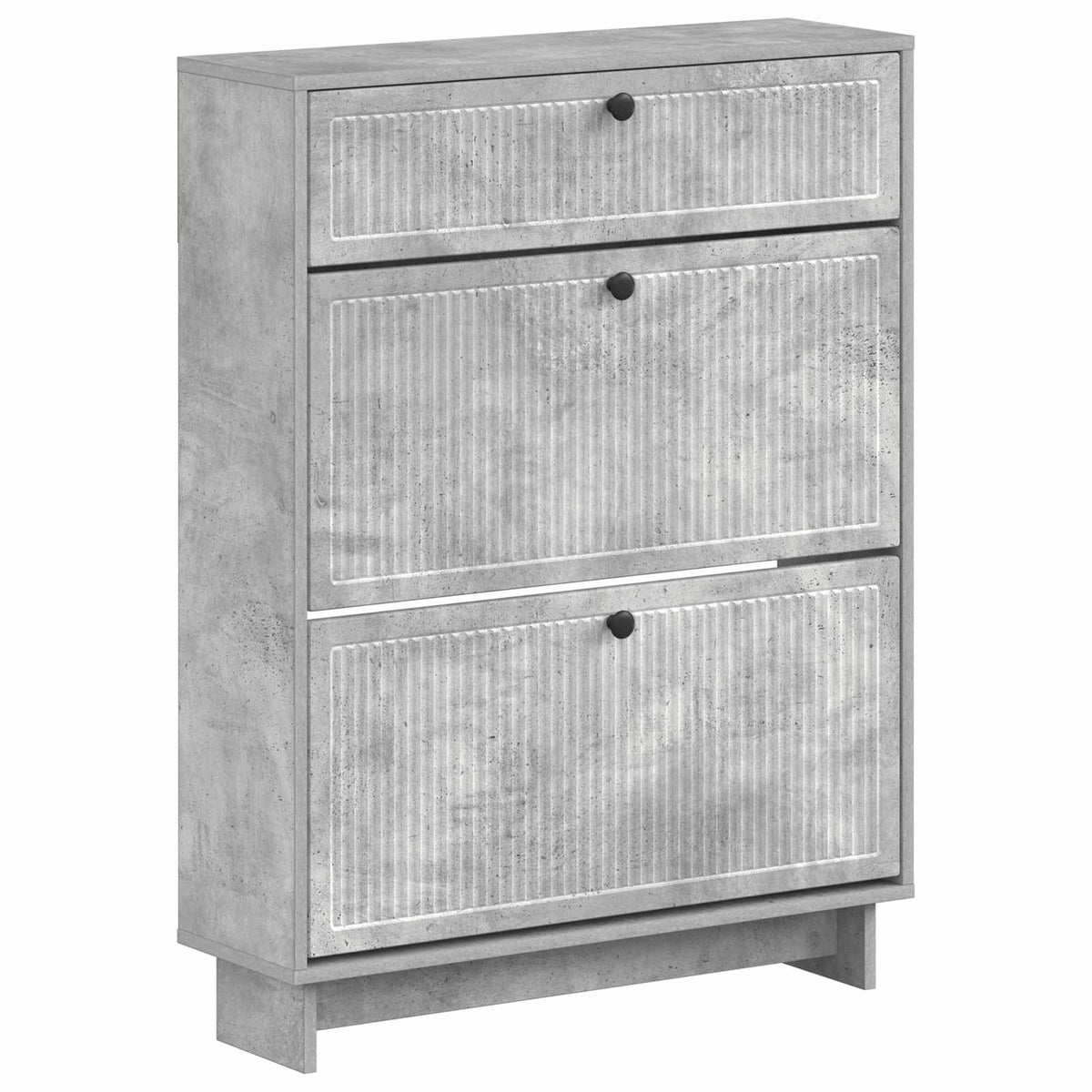 Schuhschrank EDE 78 x 24 x 103 cm Holzwerkstoff Betongrau