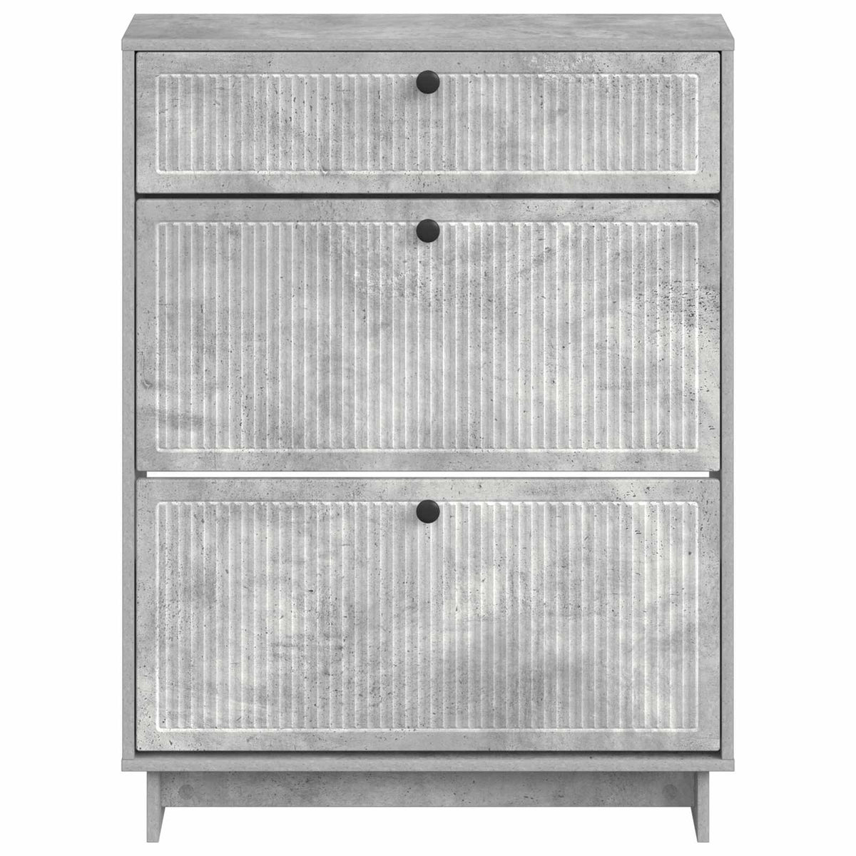 Schuhschrank EDE 78 x 24 x 103 cm Holzwerkstoff Betongrau