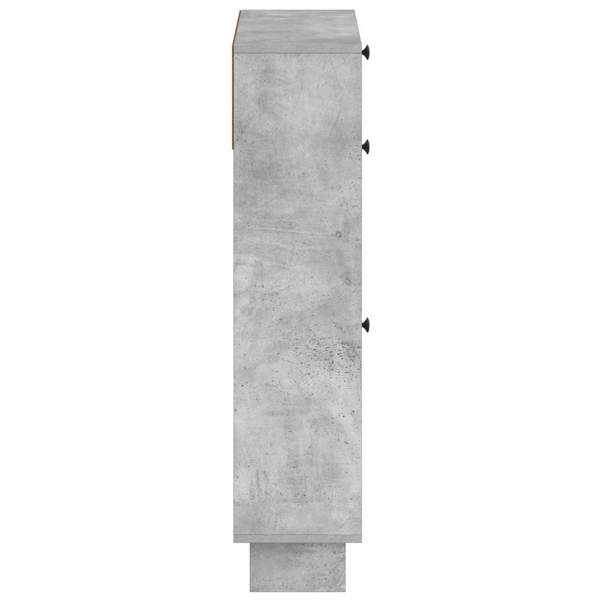 Schuhschrank EDE 78 x 24 x 103 cm Holzwerkstoff Betongrau