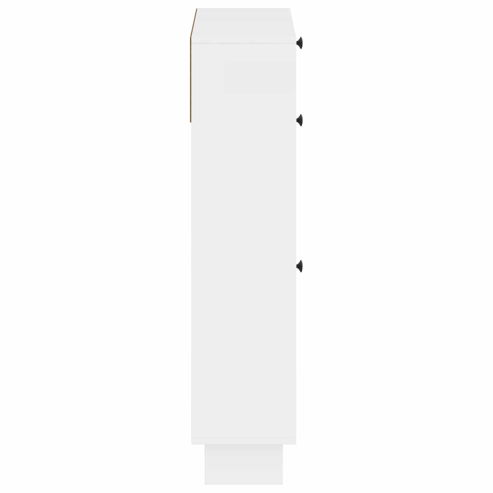 Schuhschrank EDE 78 x 24 x 103 cm Holzwerkstoff Hochglanz Weiß