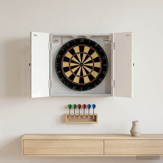 Dartboard Schrank EDE Betongrau 52,5 x 10,5 x 53,5 cm
