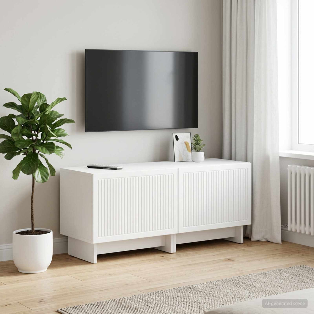 TV-Schrank Weiß Holzwerkstoff