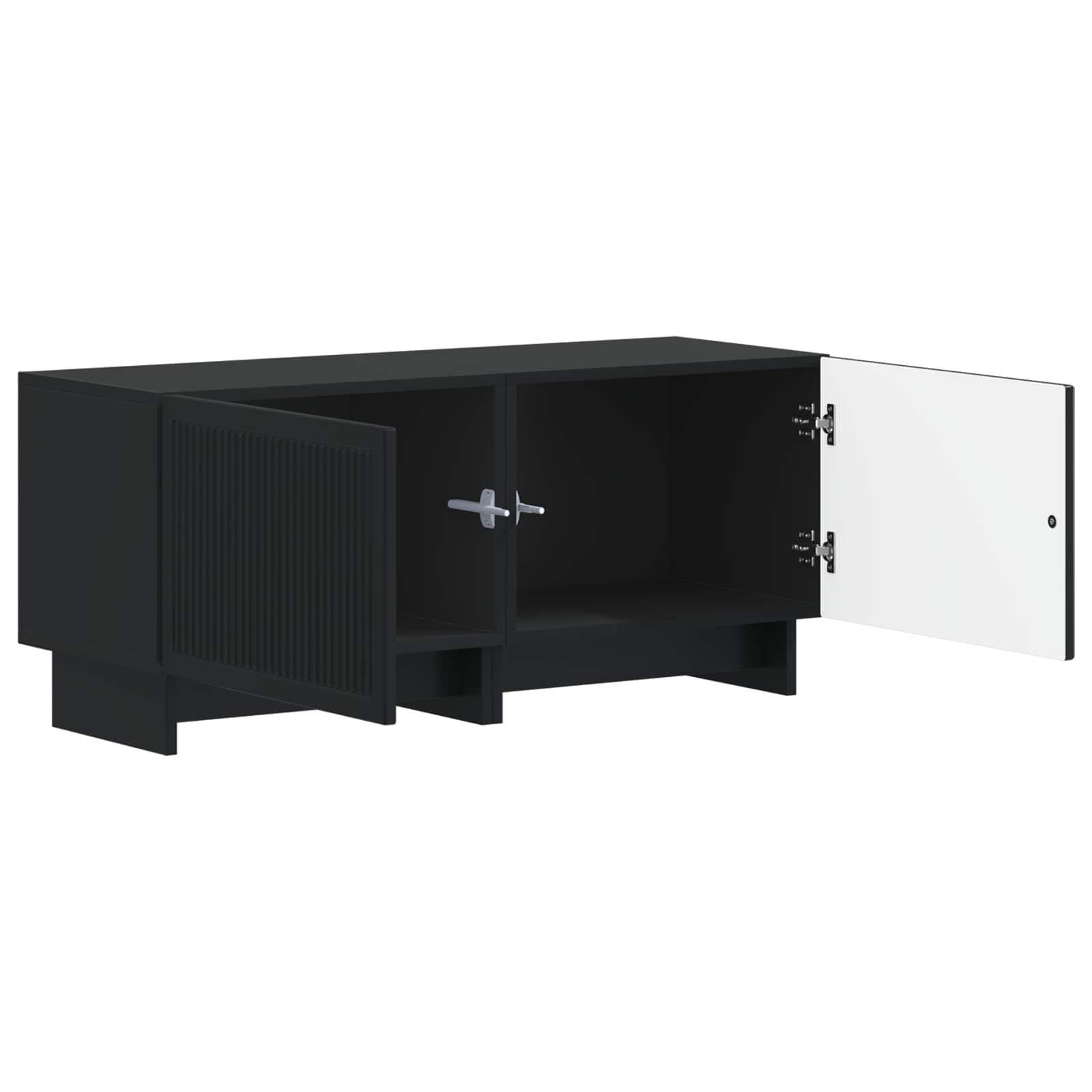 TV-Schrank Schwarz Holzwerkstoff
