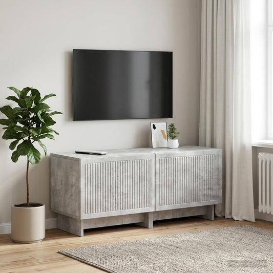 TV-Schrank Betongrau Holzwerkstoff