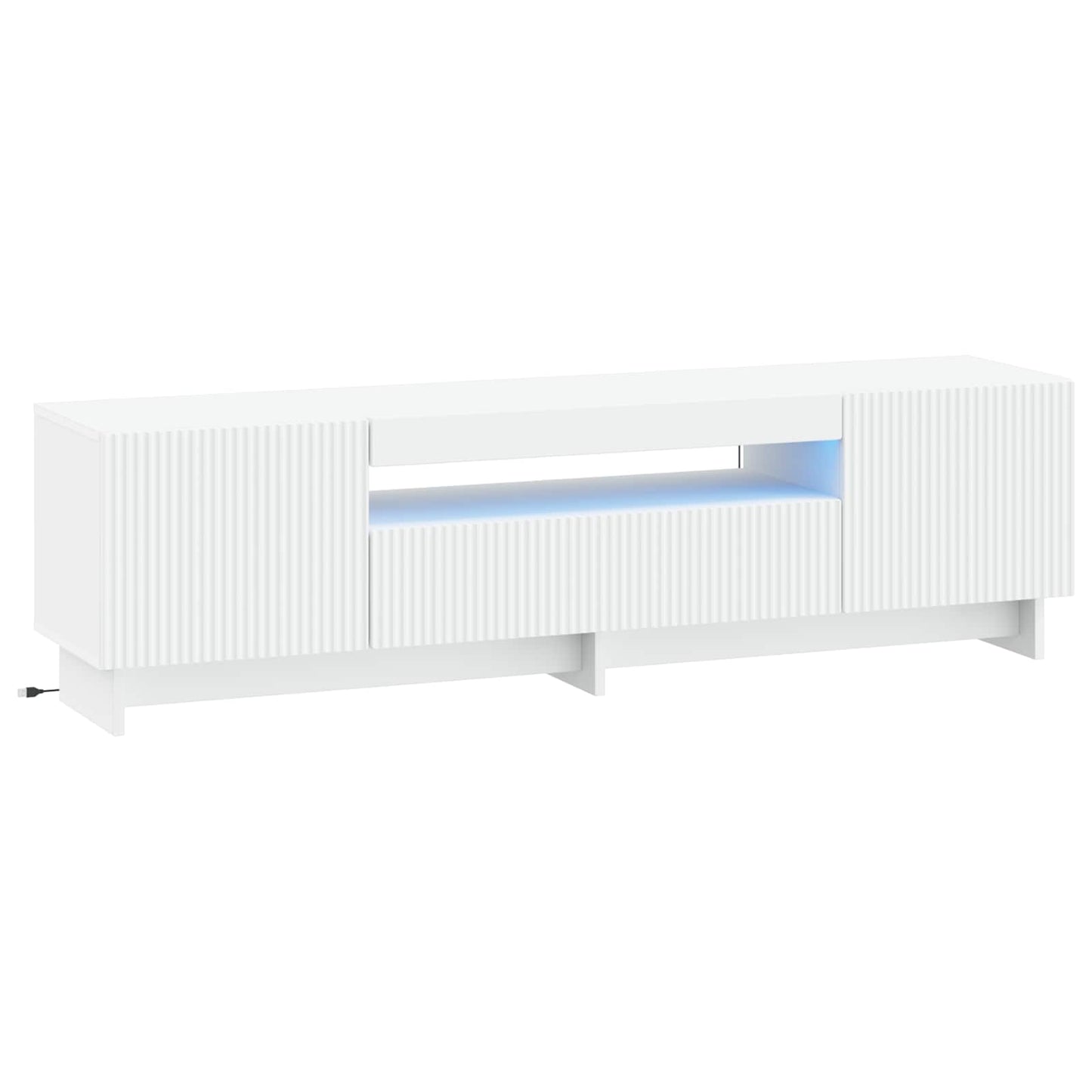 LED-TV-Schrank Weiß Holzwerkstoff