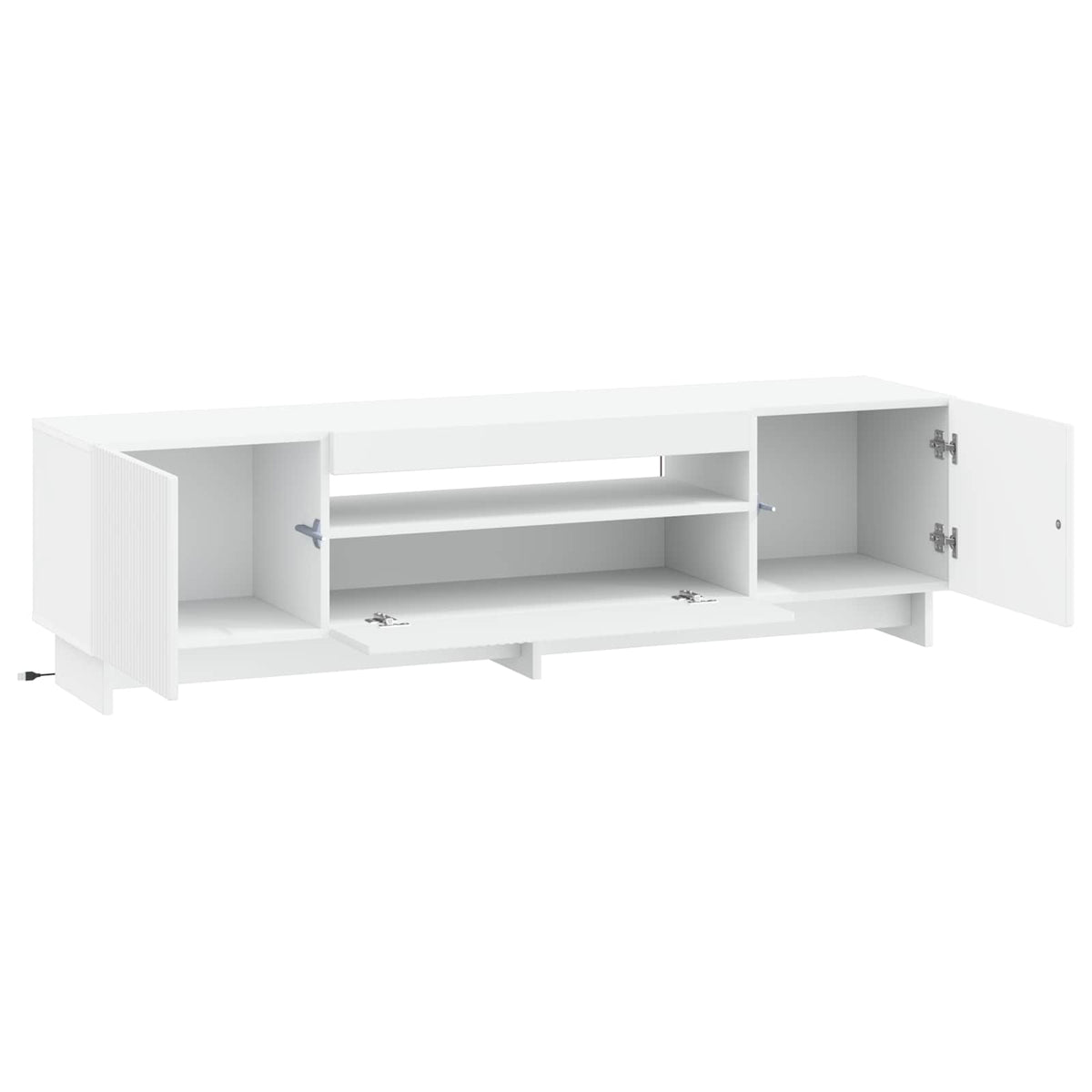 LED-TV-Schrank Weiß Holzwerkstoff