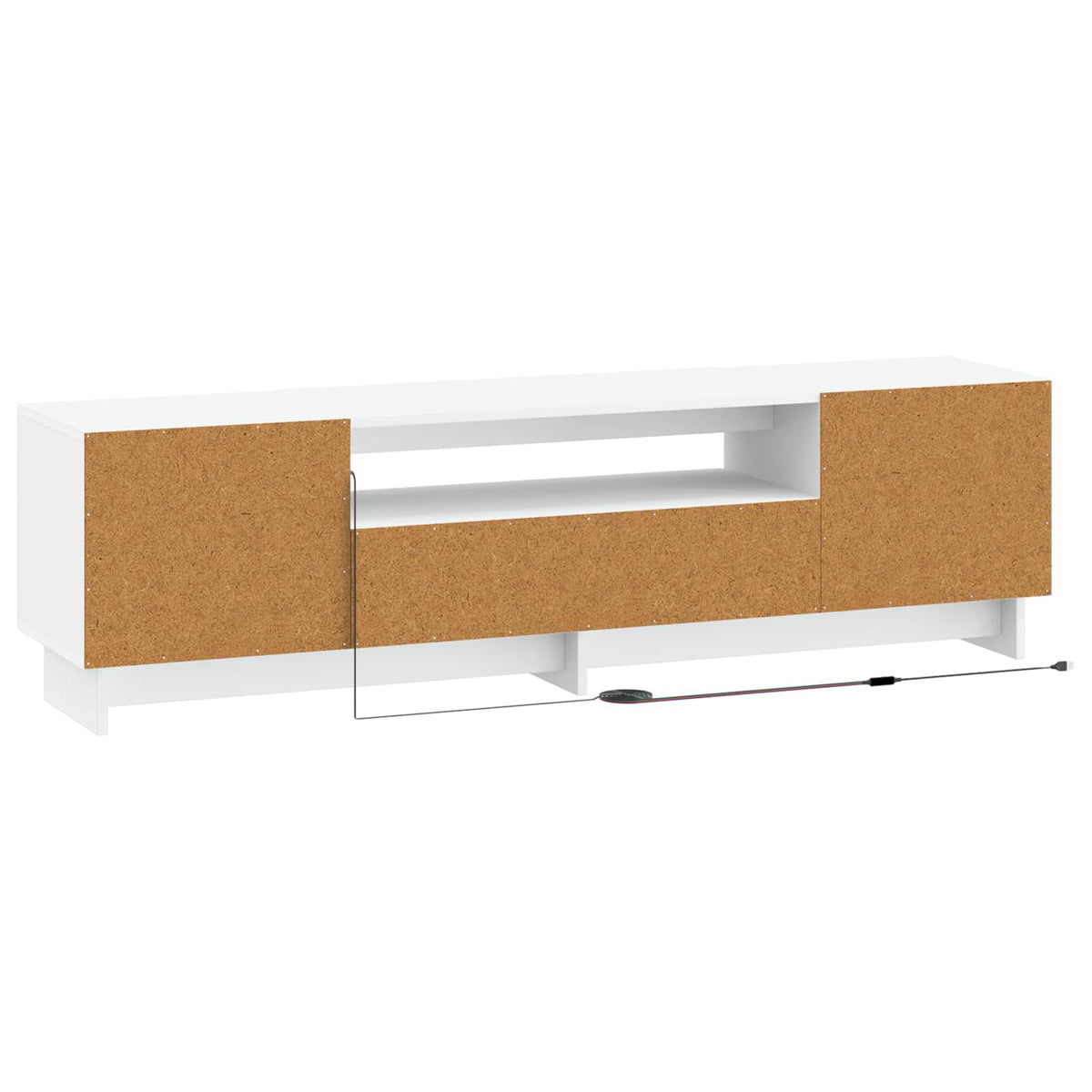 LED-TV-Schrank Weiß Holzwerkstoff