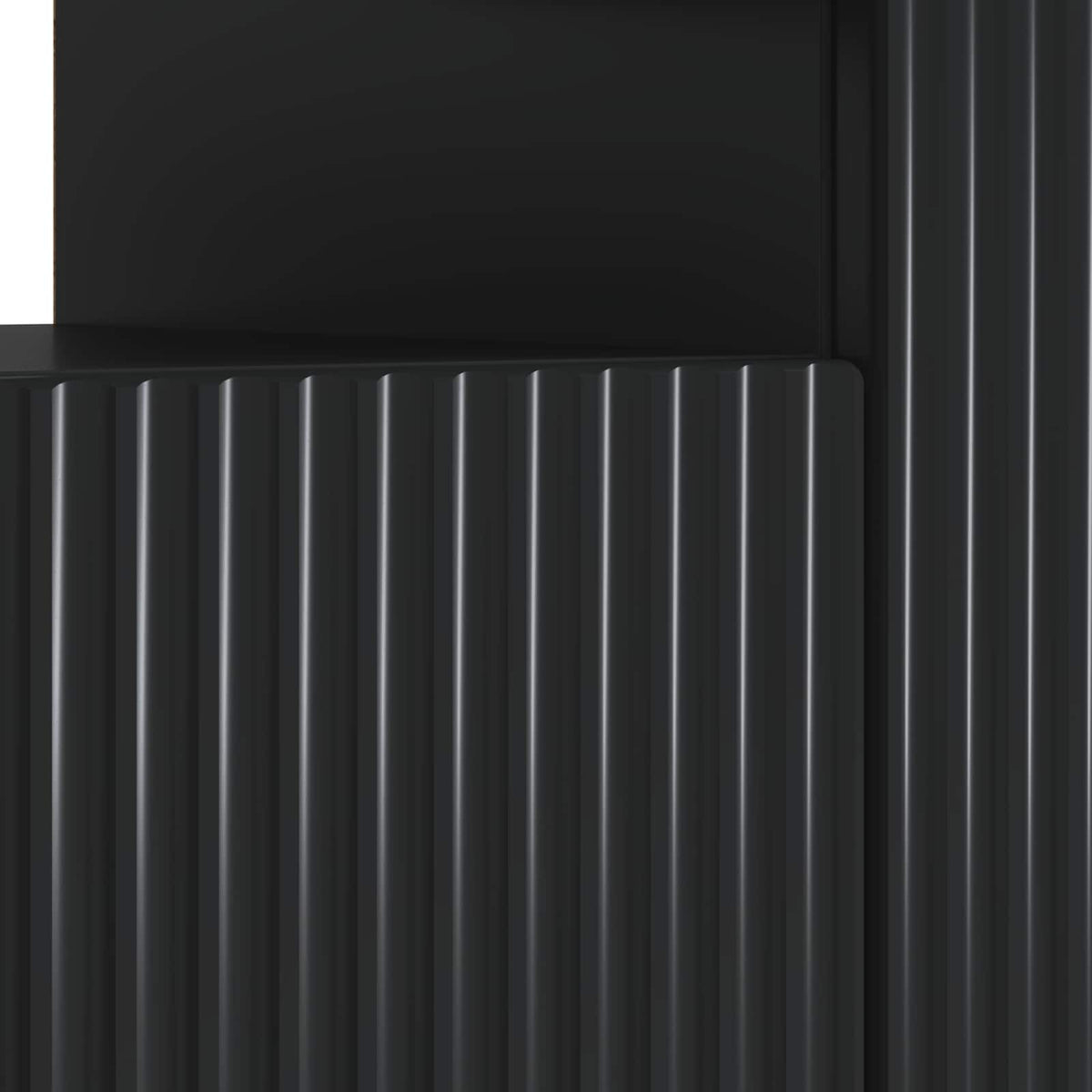 LED-TV-Schrank Schwarz Holzwerkstoff