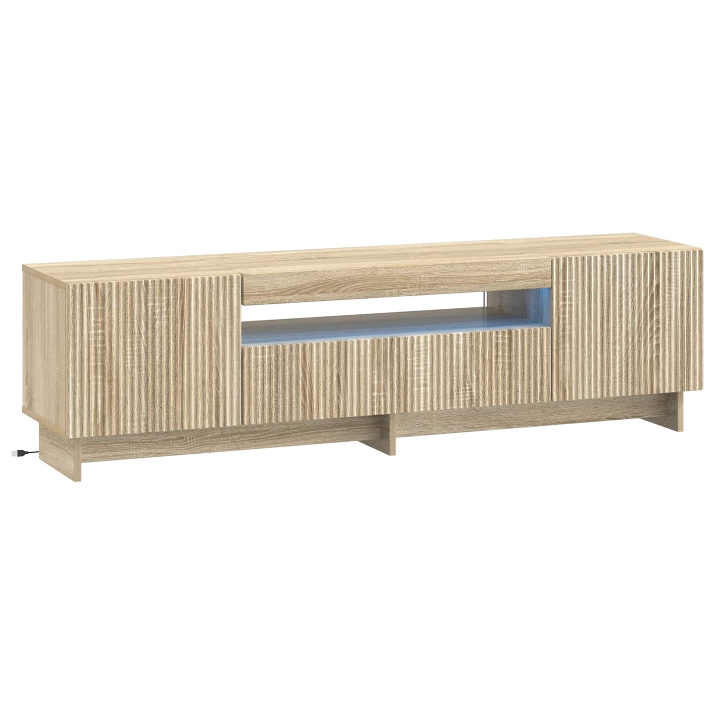 LED-TV-Schrank Sonoma-Eiche Holzwerkstoff