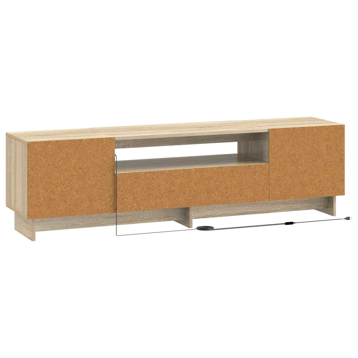 LED-TV-Schrank Sonoma-Eiche Holzwerkstoff