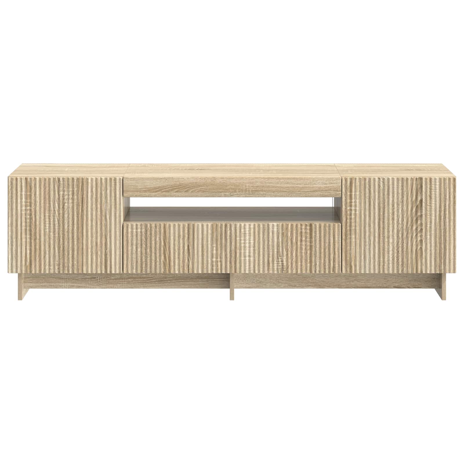 LED-TV-Schrank Sonoma-Eiche Holzwerkstoff