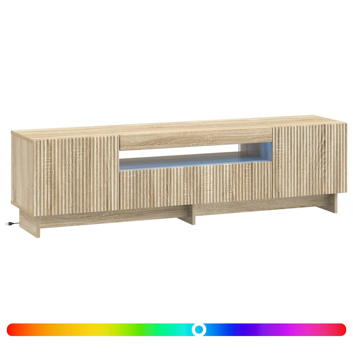 LED-TV-Schrank Sonoma-Eiche Holzwerkstoff