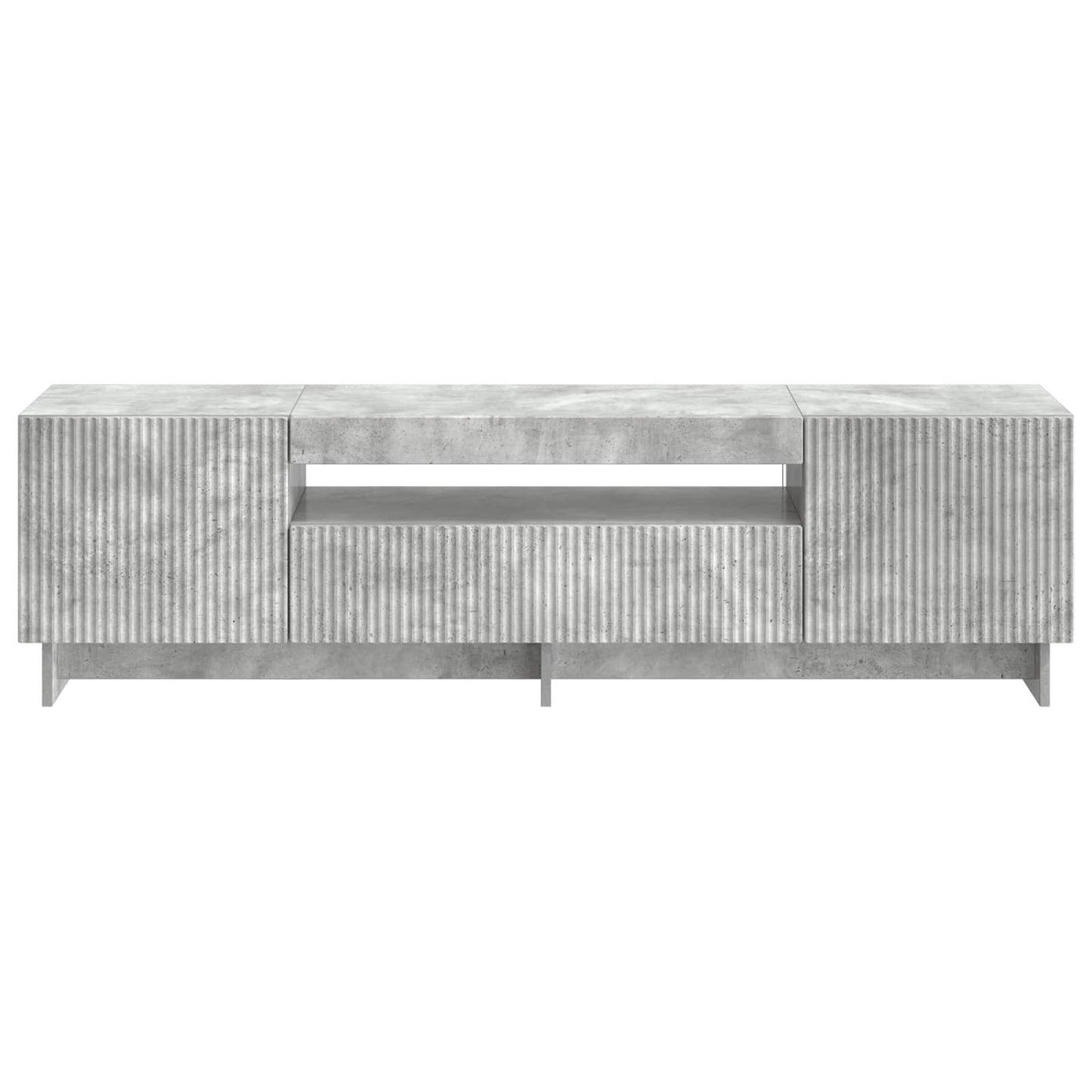 LED-TV-Schrank Betongrau Holzwerkstoff