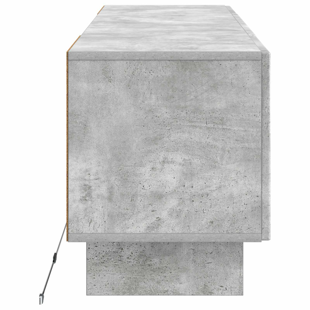 LED-TV-Schrank Betongrau Holzwerkstoff