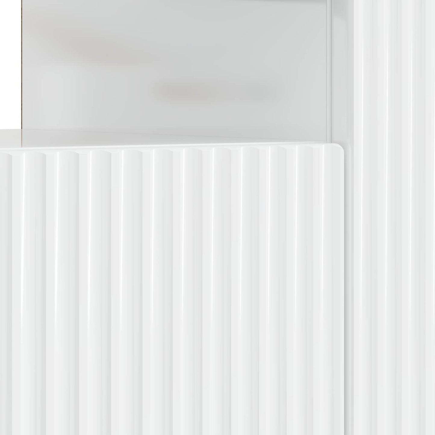 LED-TV-Schrank Hochglanz Weiß Holzwerkstoff