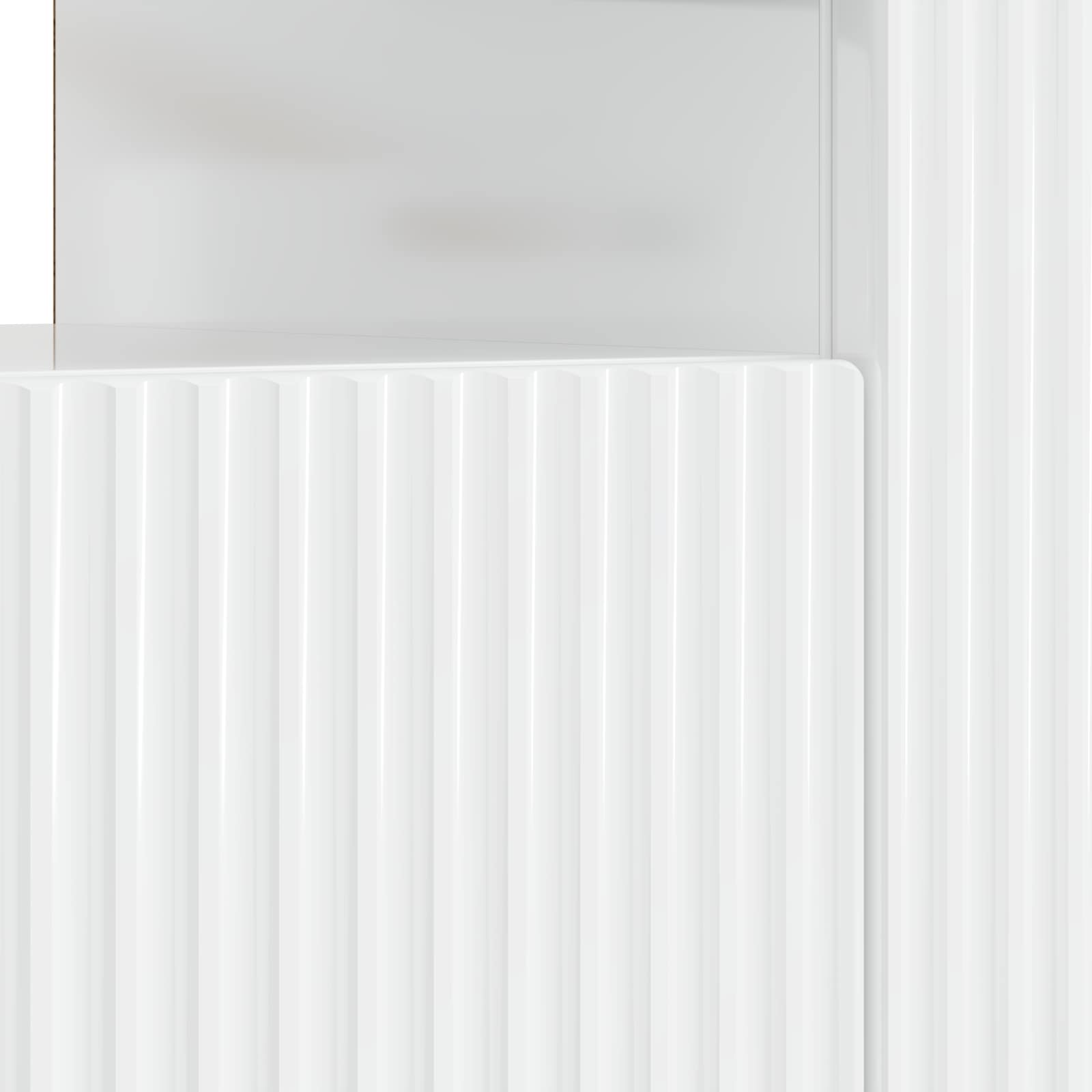 LED-TV-Schrank Hochglanz Weiß Holzwerkstoff