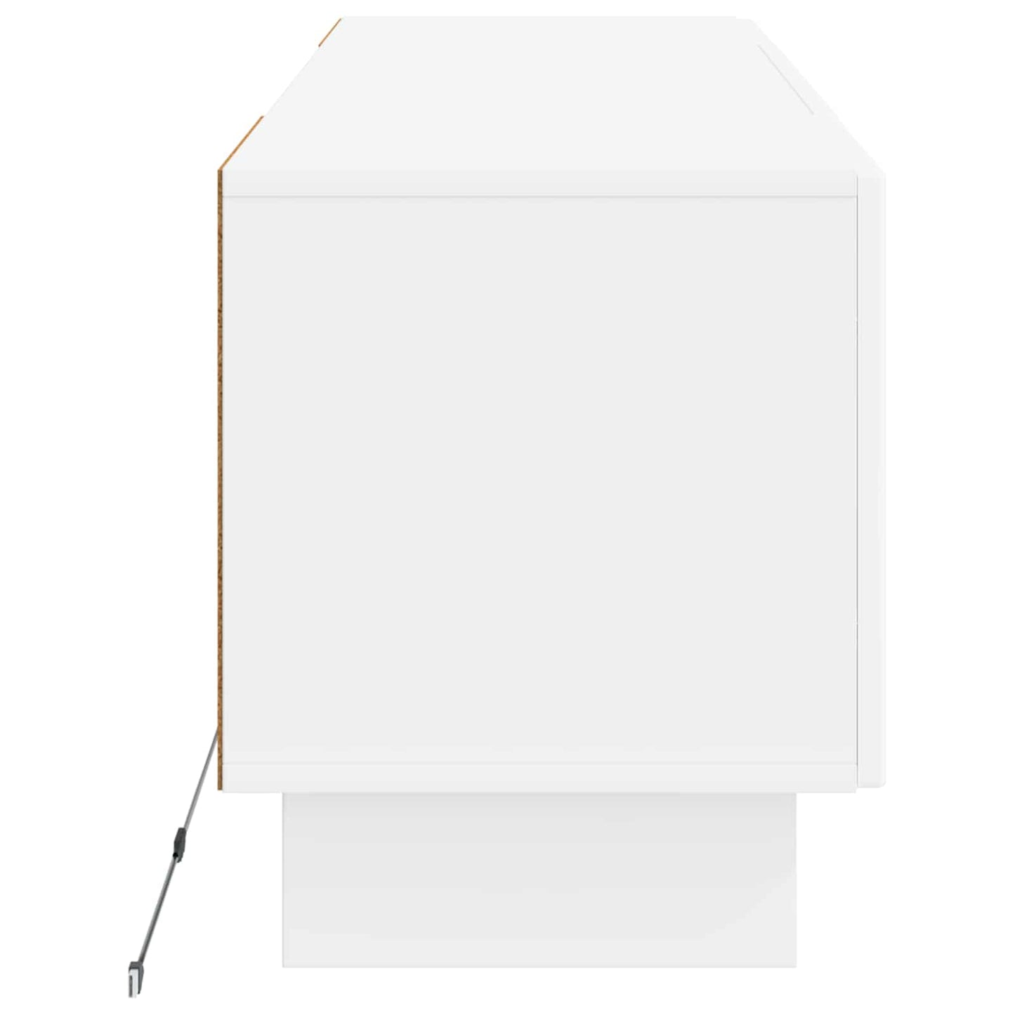 LED-TV-Schrank Hochglanz Weiß Holzwerkstoff