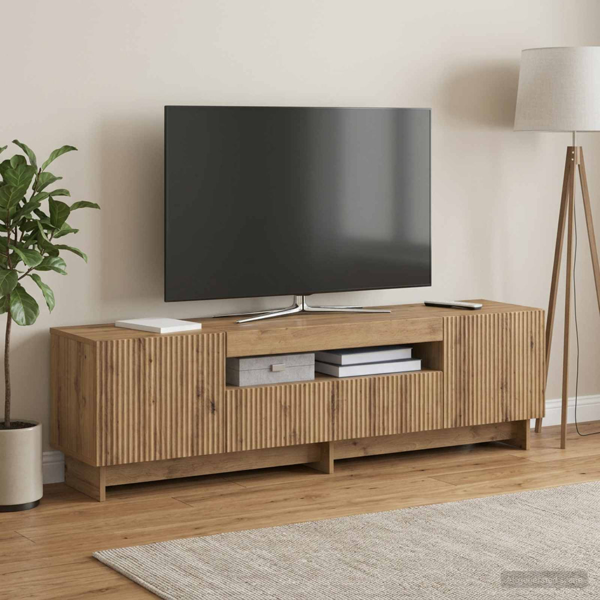LED-TV-Schrank Artisan-Eiche Holzwerkstoff