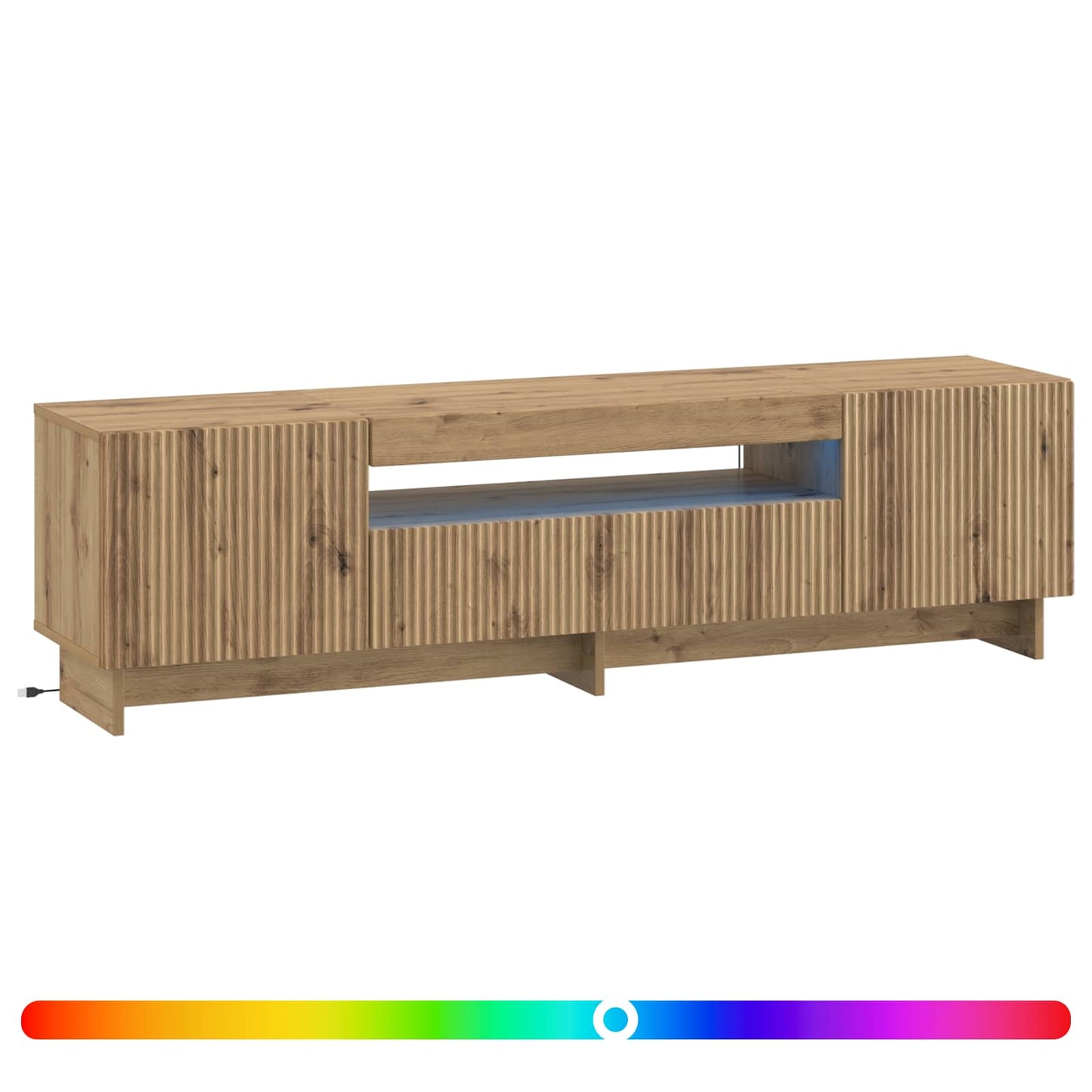 LED-TV-Schrank Artisan-Eiche Holzwerkstoff