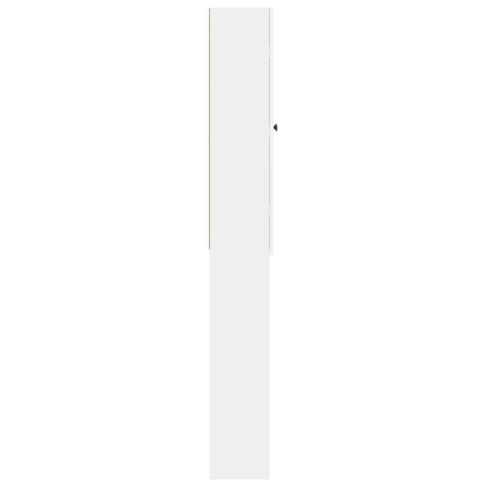 Toilettenschrank EDE Weiß 66 x 25,5 x 190 cm Holzwerkstoff