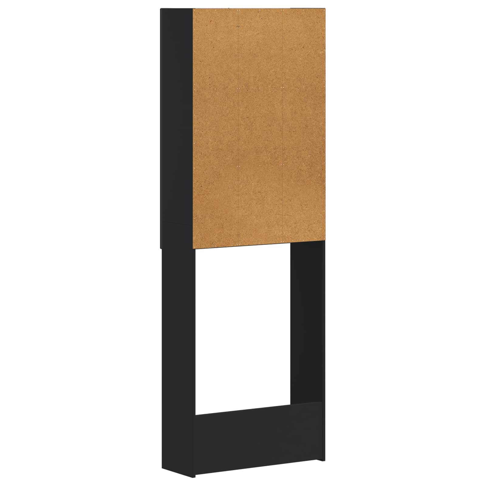 Toilettenschrank EDE Schwarz 66 x 25,5 x 190 cm Holzwerkstoff