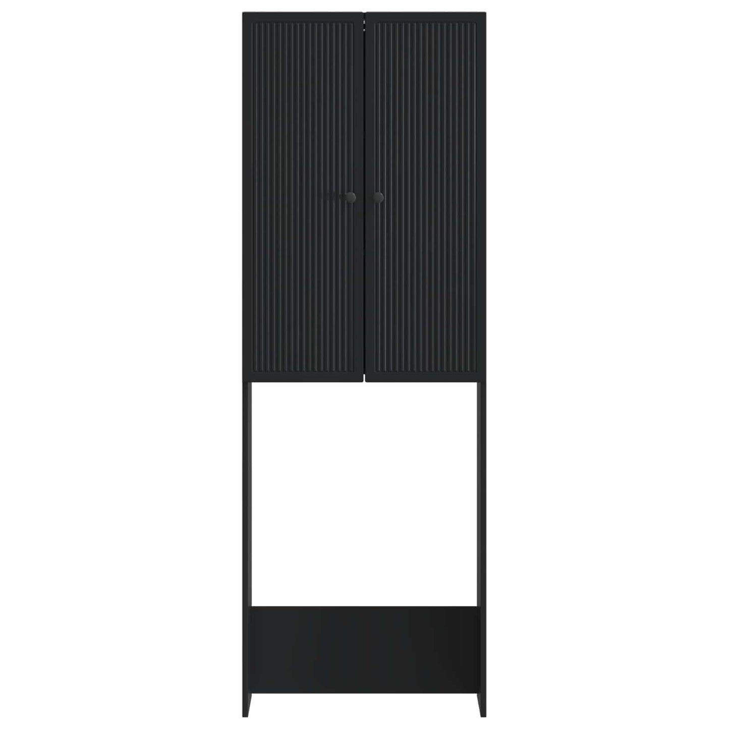 Toilettenschrank EDE Schwarz 66 x 25,5 x 190 cm Holzwerkstoff