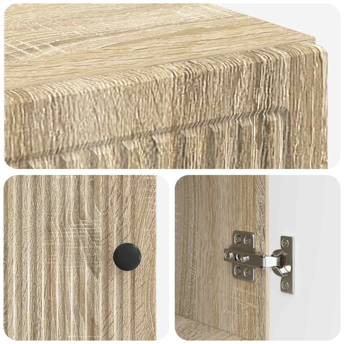Toilettenschrank EDE Sonoma-Eiche 66 x 25,5 x 190 cm
