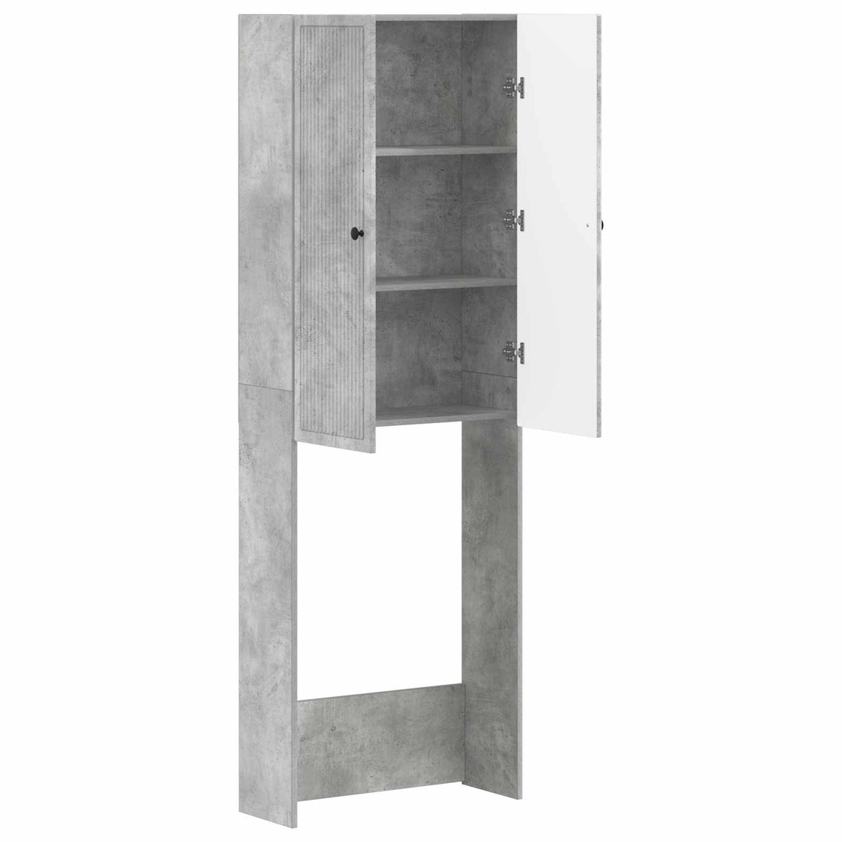 Toilettenschrank EDE Betongrau 66 x 25,5 x 190 cm Holzwerkstoff