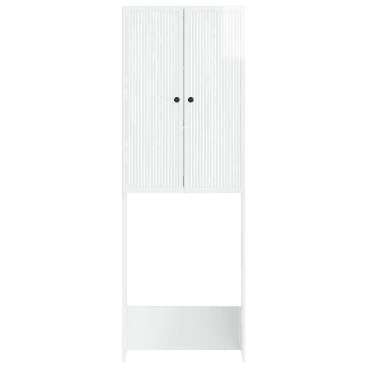Toilettenschrank EDE Hochglanz Weiß 66 x 25,5 x 190 cm