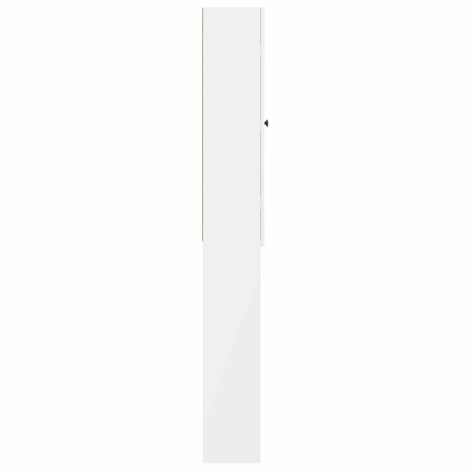 Toilettenschrank EDE Hochglanz Weiß 66 x 25,5 x 190 cm
