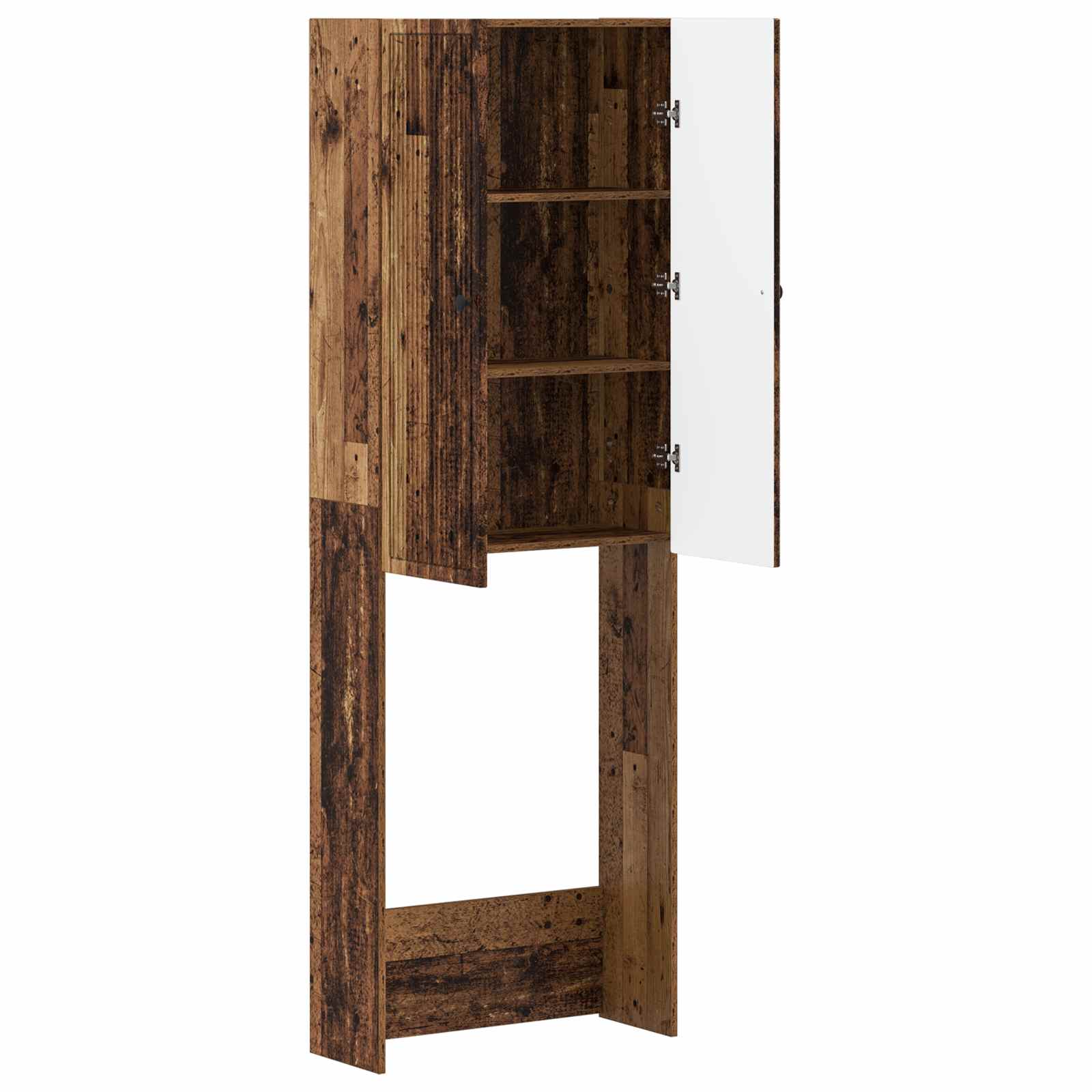 Toilettenschrank EDE Altholz 66 x 25,5 x 190 cm Holzwerkstoff