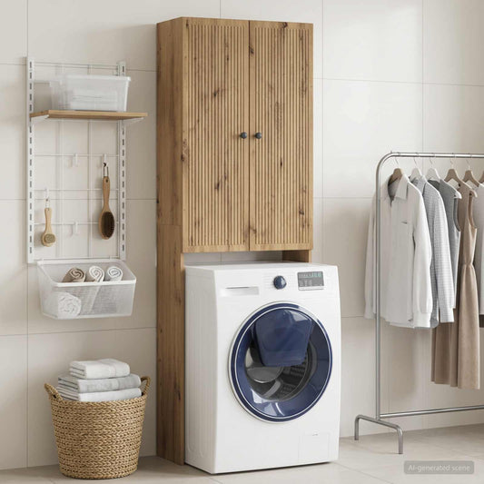 Toilettenschrank EDE Artisan-Eiche 66 x 25,5 x 190 cm