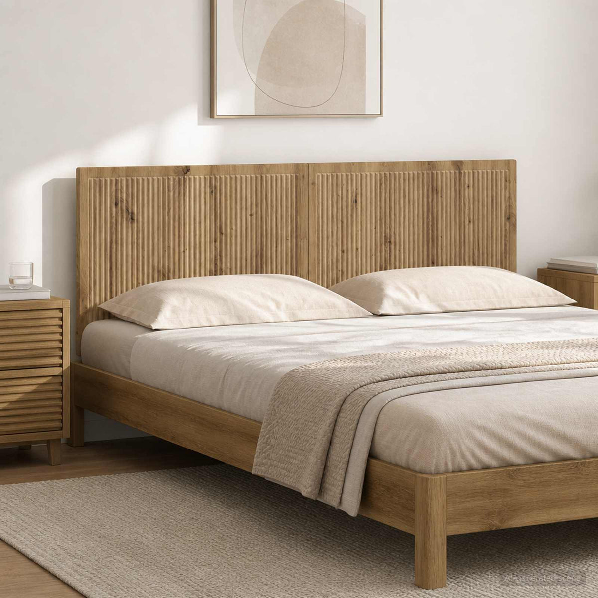 Wandmontiertes Kopfteil EDE Artisan-Eiche Holzwerkstoff