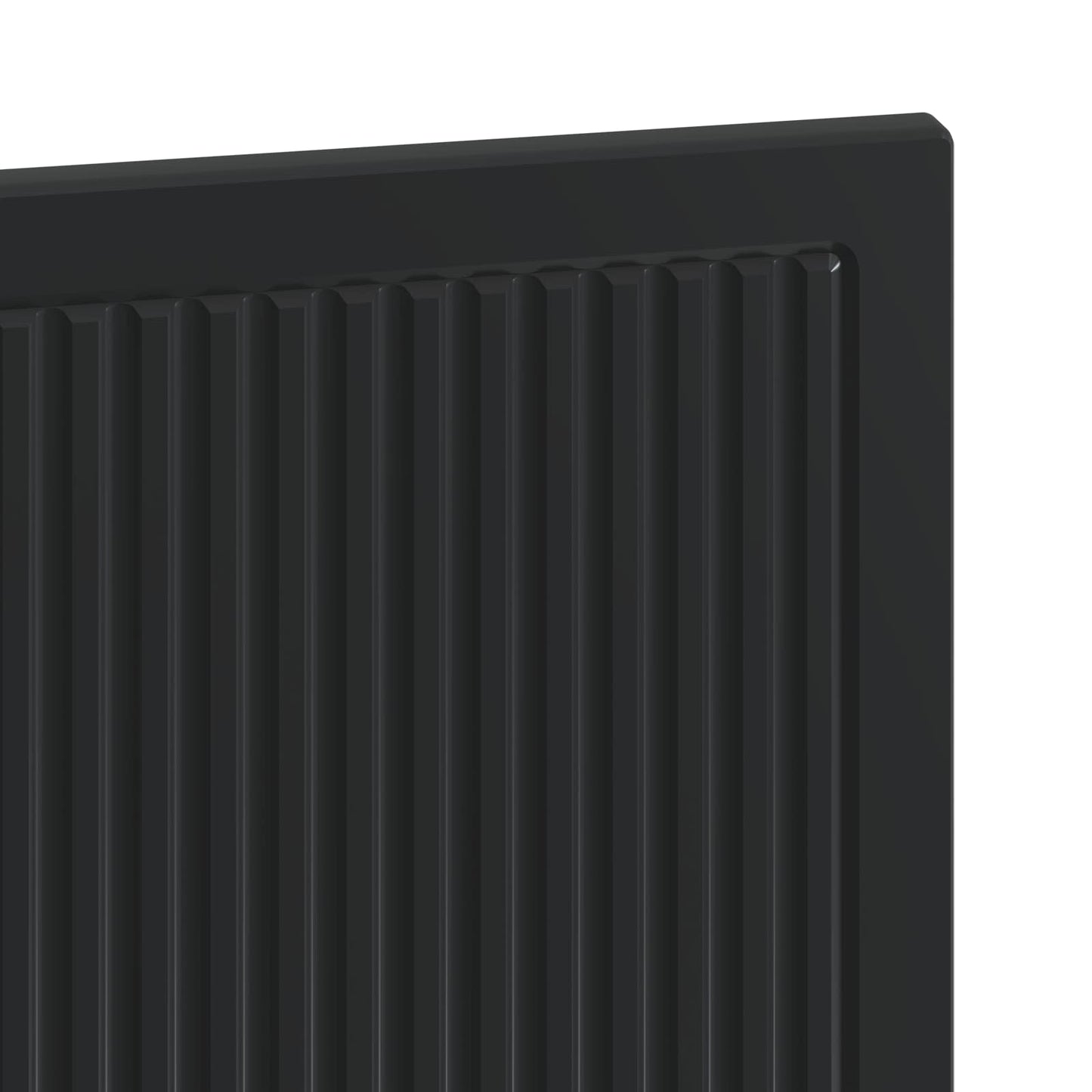 Wandmontiertes Kopfteil EDE Schwarz Holzwerkstoff