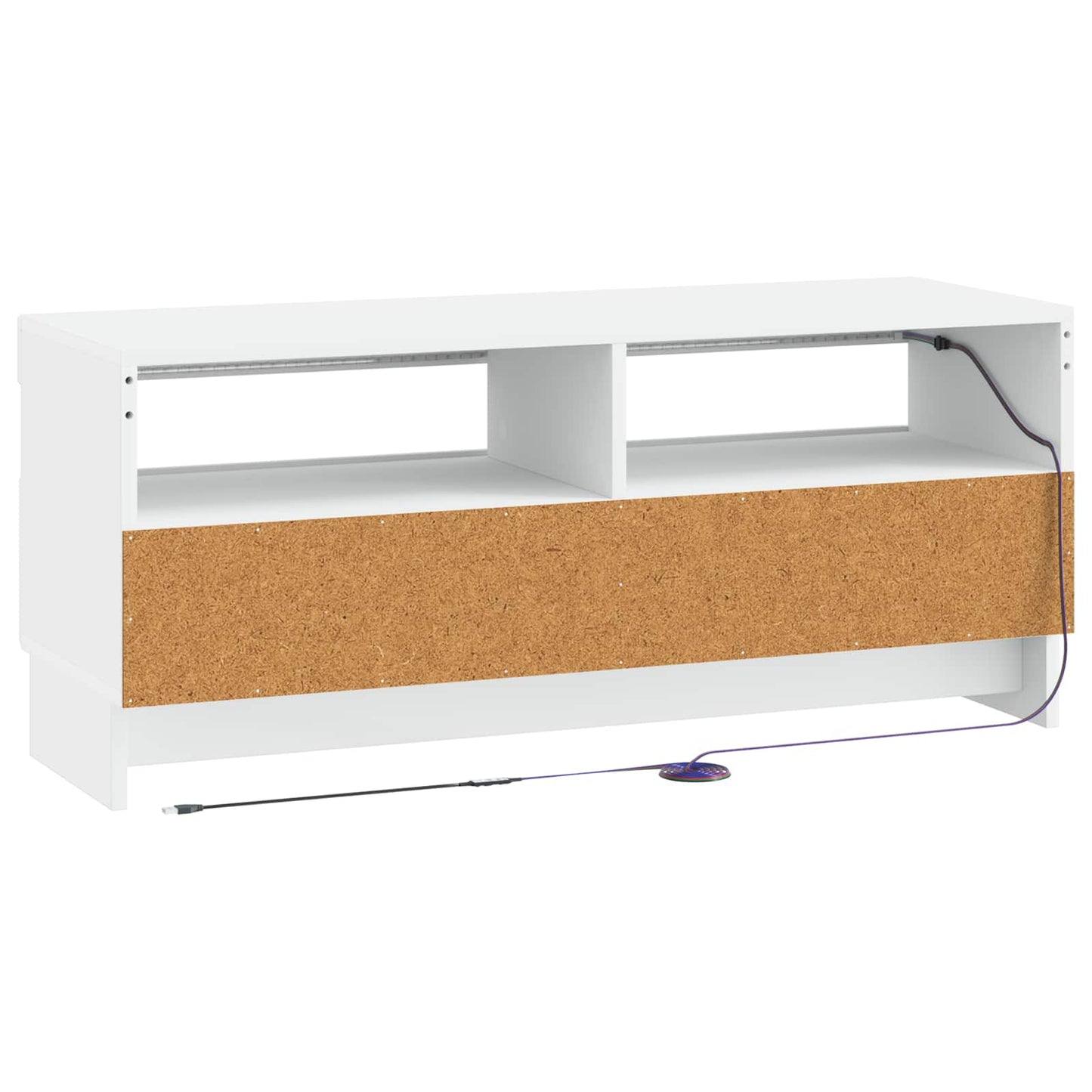 LED-TV-Schrank Weiß Holzwerkstoff