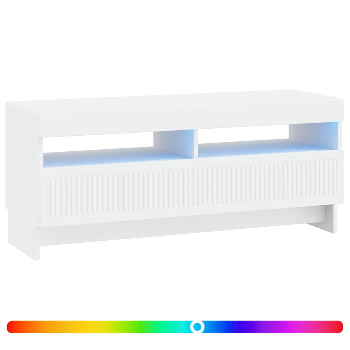LED-TV-Schrank Weiß Holzwerkstoff